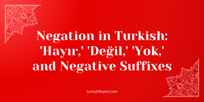 Negation in Turkish