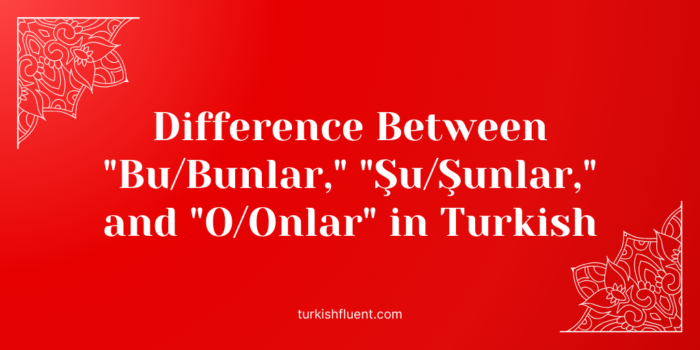 bu su o turkish