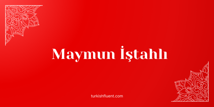 maymun istahli Turkish